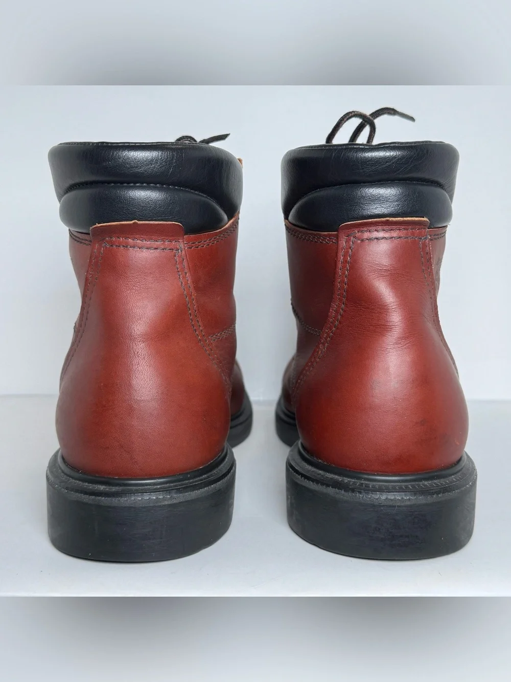 Vintage 90s Red Wing 202 SuperSole Moc Toe Work Boots Mens 11 AA USA Made Union